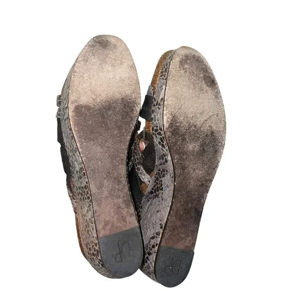 Donald J Pliner Womens Sandals Brown Size 9 Becky Wedge Espresso Strappy - Picture 7 of 9